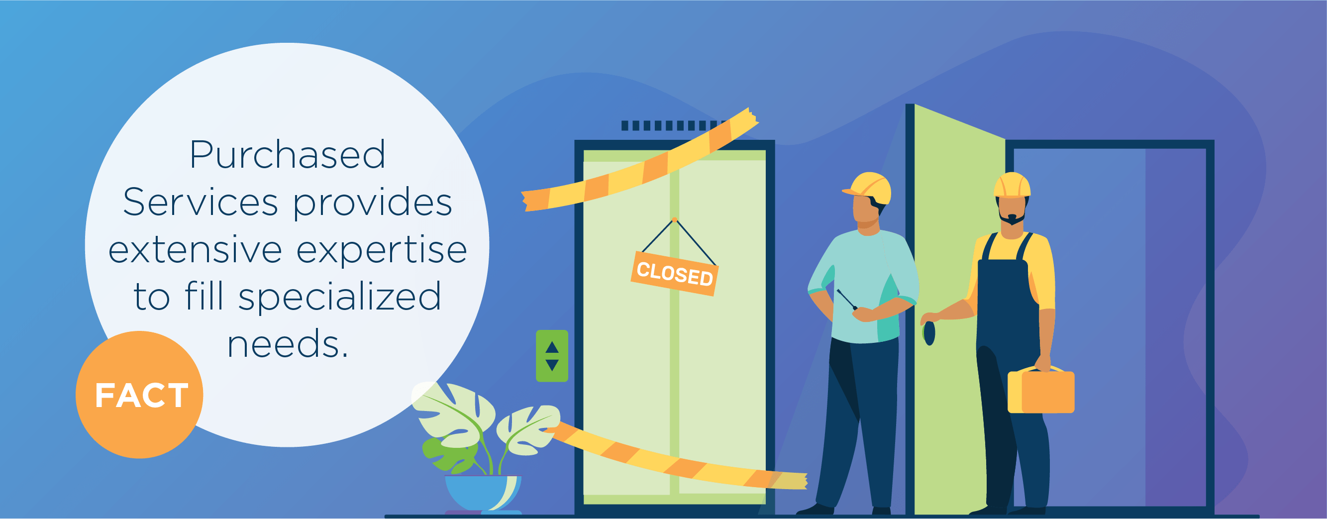 maintenance workers fixing elevator