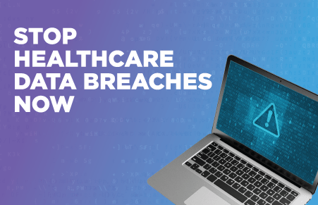 Laptop with warning popup on screen