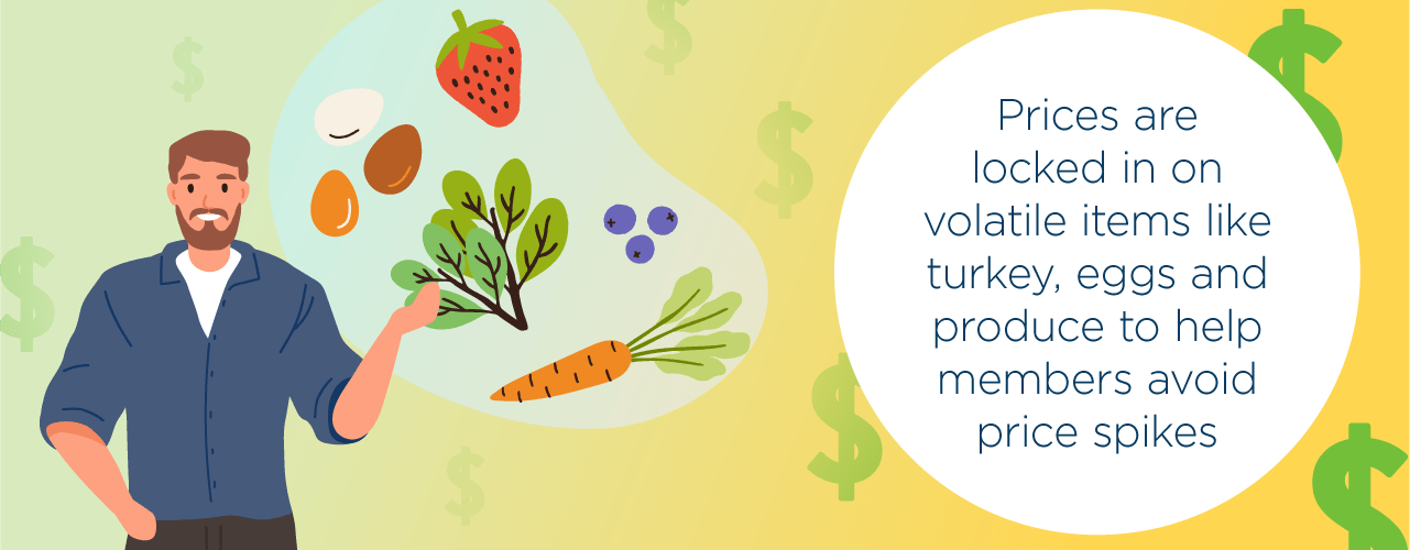 Man remarking about fresh vegetables and produce