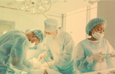 doctors and surgeon in operating room