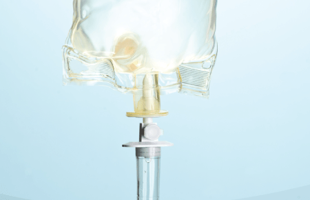 Hanging infusion bag