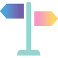 Sign post icon